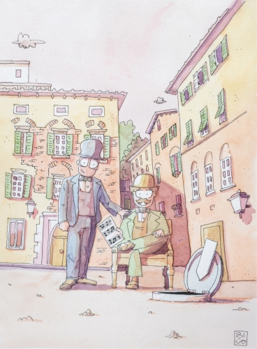 Copertina del fumetto Giacomo Puccini